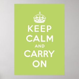 Poster gardez le calme et continuez l'original