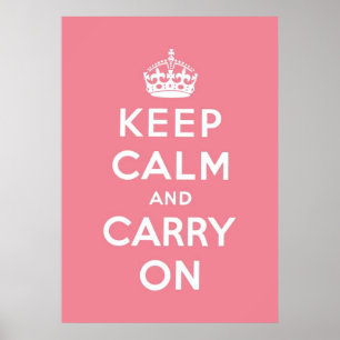 Poster gardez le calme et continuez l'original