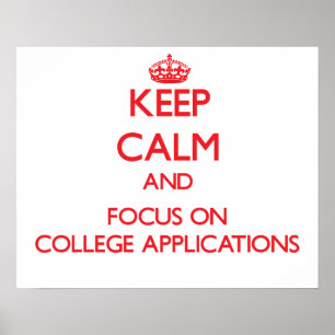 Poster Gardez le calme et le foyer sur des applications