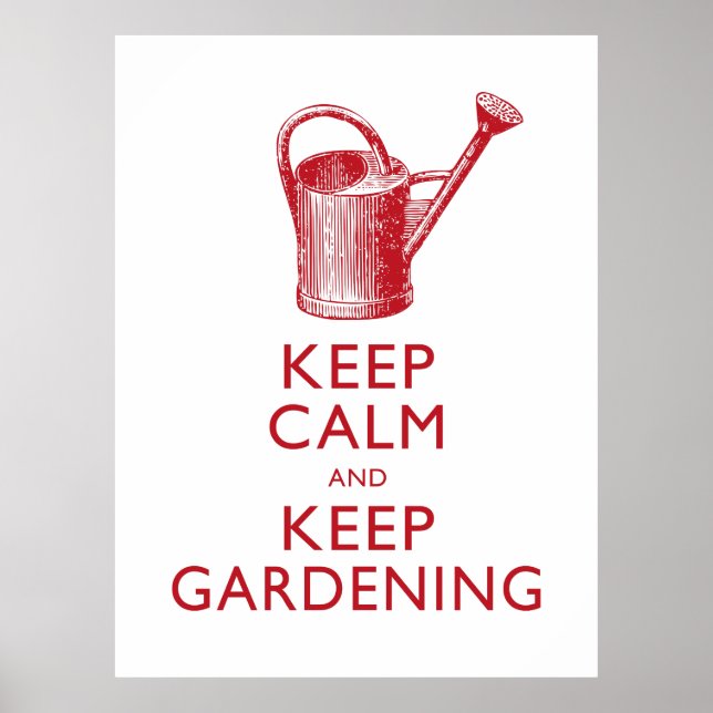 Poster Gardez le calme et le jardinage boutique (Devant)