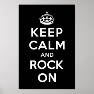 Poster Gardez le calme et le rock