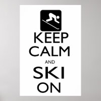 Gardez le calme et le ski allumé