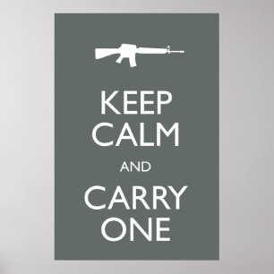 Poster Gardez le calme et transportez-en un