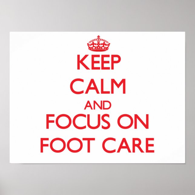 Poster Gardez le calme et vous concentrer sur les soins p (Devant)