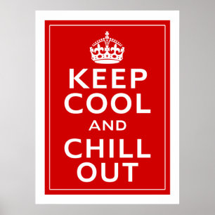 Poster Gardez le cool et refroidissez