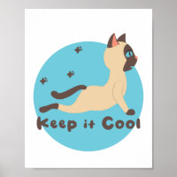 Gardez-le cool Kawaii amusant chat pratique yoga p