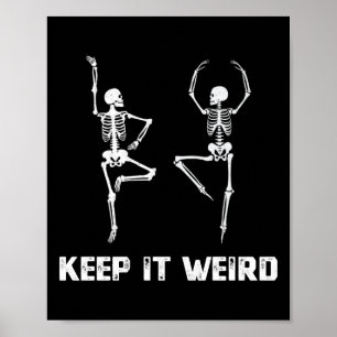 Poster Gardez-Le Étrange Skeleton Dansant