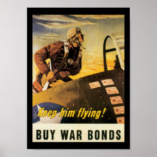 Poster Gardez-le la deuxième guerre mondiale de vol