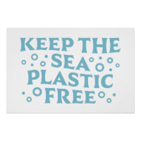Gardez le plastique de la mer libre