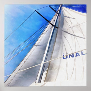 Poster Gardez Le Vent Dans Vos Voiles Art Acrylique