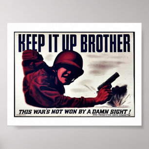Poster Gardez-le vers le haut du frère