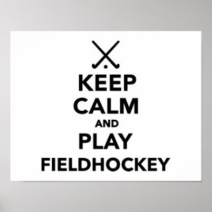 Poster Gardez l'hockey de champ de calme et de jeu