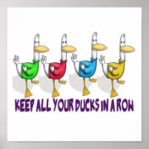 Poster gardez tous vos canards en rang