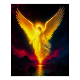 Poster Gardien céleste de la lumière dorée