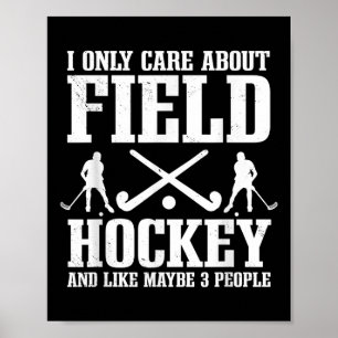 Poster Gardien de but de hockey sur gazon introverti bala
