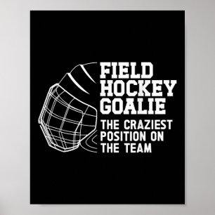Poster Gardien de but drôle de hockey sur gazon Gardien d