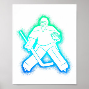 Poster Gardien de but Joueur de hockey sur glace Hommes G