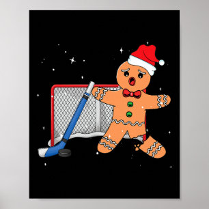Poster Gardien de hockey en pain d'épices Gardien de but 