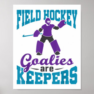 Poster Gardien de hockey sur gazon Pun Gardien de but Les