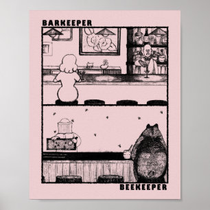 Poster Gardien et apiculteur