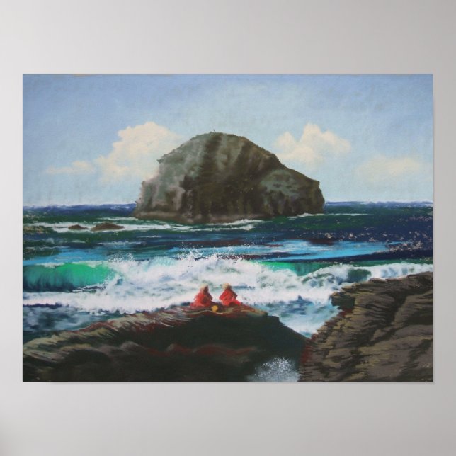 Poster Gardiens Se Détendre À Trebarwith Strand (Devant)
