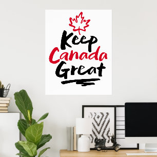 Poster Gardons le CANADA grand !  Érable canadien refaire