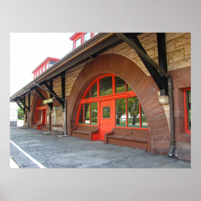 Poster Gare ancienne ~ imprimer (Devant)