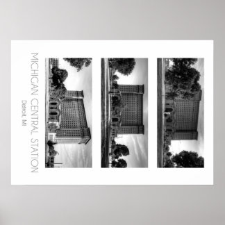 Poster Gare centrale du Michigan