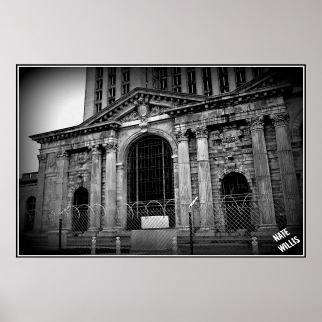 Poster Gare centrale du Michigan (Devant)