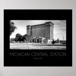 Poster Gare centrale du Michigan