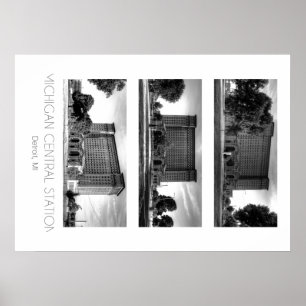 Poster Gare centrale du Michigan