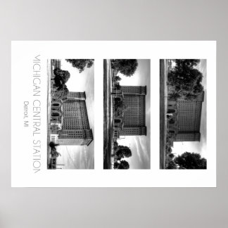 Poster Gare centrale du Michigan