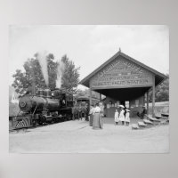 Gare de Catskills, 1902. Photo ancienne