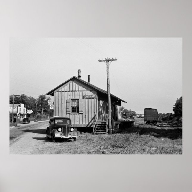 Poster Gare de Lothair (Maryland), 1937 (Devant)