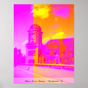 Poster Gare de Main Street - Richmond, Va