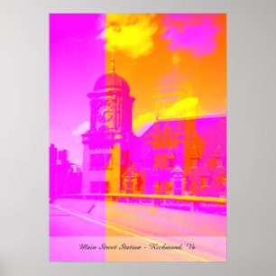 Poster Gare de Main Street - Richmond, Virginie