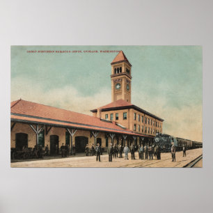 Poster Gare du Great Northern Railroad