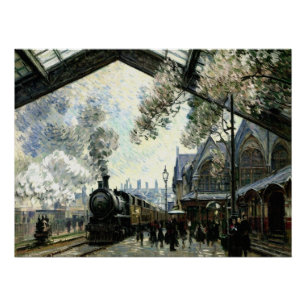 Poster Gare St Lazare