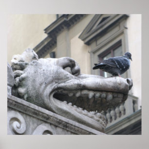 Poster Gargouille médiévale