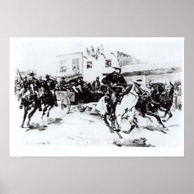 Poster Garret fait entrer Billy the Kid, 1880 (Devant)