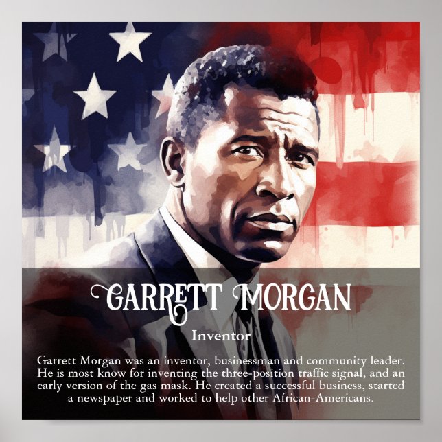 Poster Garrett Morgan Salle de classe du Mois de l'histoi (Devant)