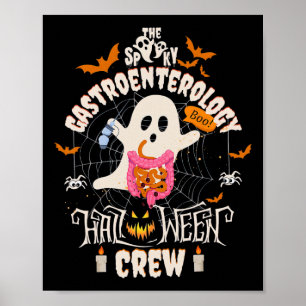 Poster Gastroentérologie éffrayante Halloween Crew Endo T