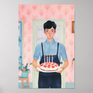 Poster Gâteau d'anniversaire