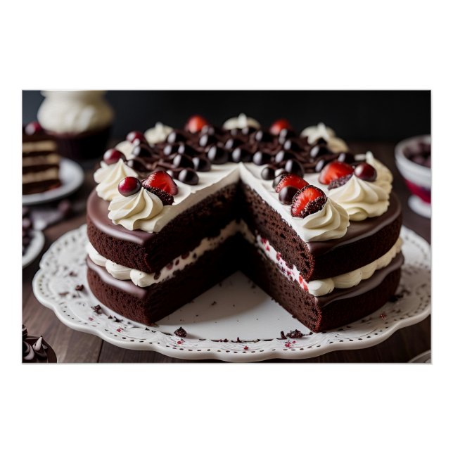 Poster Gâteau de la Forêt-Noire (Devant)
