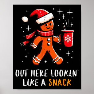 Poster Gâteau de Noël au gingembre Lookin comme Snack Xma