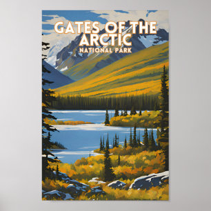 Poster Gates of the Arctic National Park Alaska
