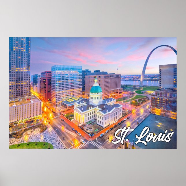 Poster Gateway Arch National Park, St. Louis, Missouri (Devant)