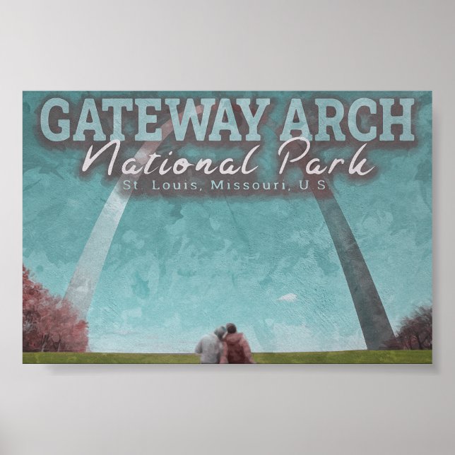 POSTER GATEWAY ARCH - ST LOUIS MISSOURI (Devant)