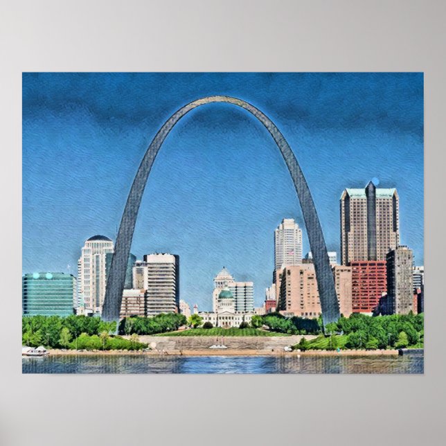 Poster Gateway Arch, St Louis, Missouri (Devant)