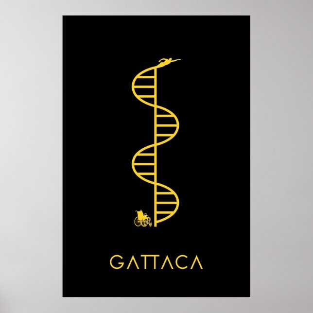 Poster GATTACA Black (Devant)